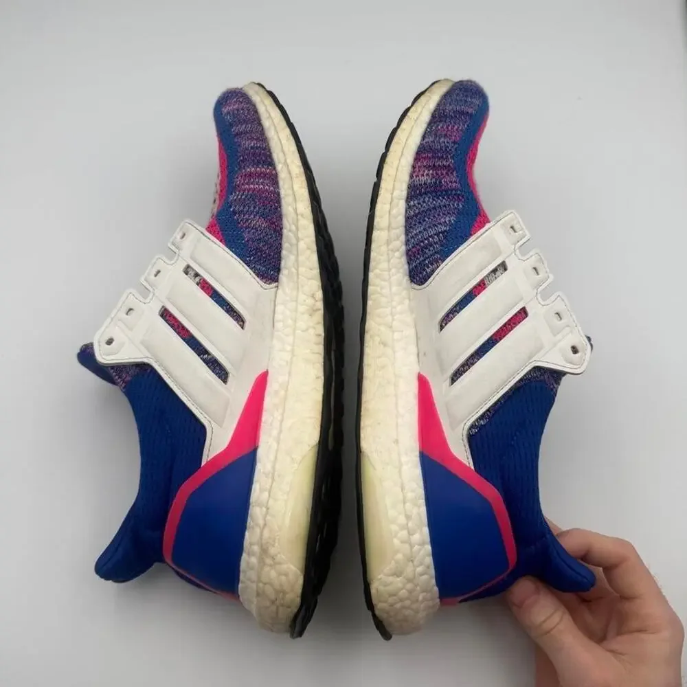 Adidas Ultra BOOST Ultraboost Multi-color Blue White Pink EG8107 Men's Size 11.5